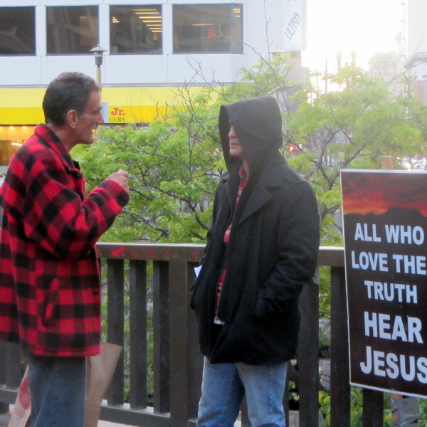 BROTHER &quot;G&quot; WITNESSES TO MAN - POWELL & MARKET SF